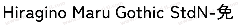 Hiragino Maru Gothic StdN字体转换